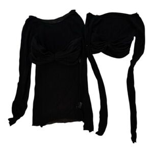 Sheer Gathered Long Sleeve Bundle